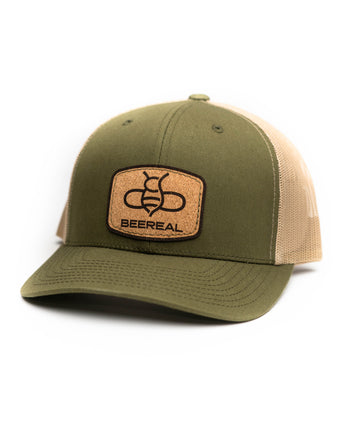 BEEREAL Green Cork Hat