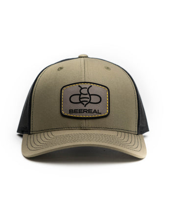 BEEREAL OD Green Patch Hat